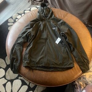 Billabong Green Windbreaker Jacket Lightweight Hooded